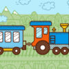 trains for kids coloring